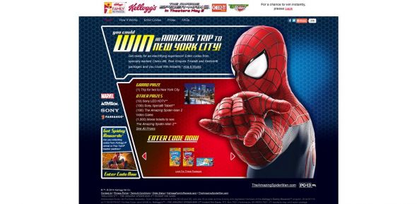 www.kelloggsfamilyrewards.com/Spiderman2 – Kellogg’s THE AMAZING SPIDER-MAN 2 Instant Win Game www.kelloggsfamilyrewards.com/Spiderman2 – Kellogg’s THE AMAZING SPIDER-MAN 2 Instant Win Game