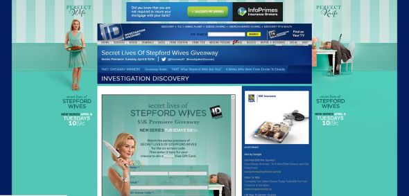 www.investigationdiscovery.com/giveaway – Secret Lives of Stepford Wives $5K Premiere Giveaway www.investigationdiscovery.com/giveaway – Secret Lives of Stepford Wives $5K Premiere Giveaway