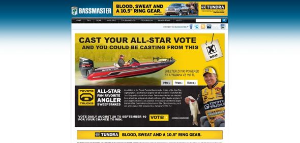 Toyota Trucks All-Star Fan Favorite Angler Sweepstakes Toyota Trucks All-Star Fan Favorite Angler Sweepstakes