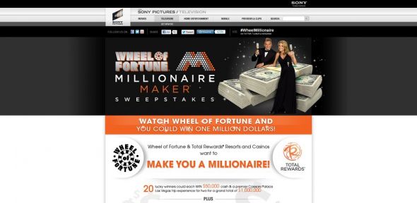 wheeloffortune.com/millionairemaker – Wheel of Fortune Millionaire Maker Sweepstakes wheeloffortune.com/millionairemaker – Wheel of Fortune Millionaire Maker Sweepstakes