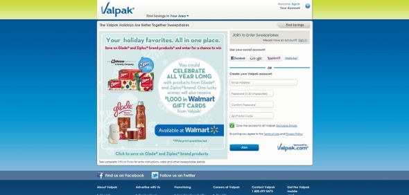 Valpak Holidays Are Better Together Sweepstakes Valpak Holidays Are Better Together Sweepstakes