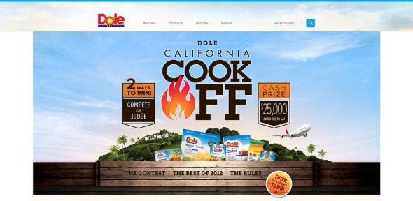 DOLE California Cook-Off Recipe Contest and Fan Sweepstakes DOLE California Cook-Off Recipe Contest and Fan Sweepstakes