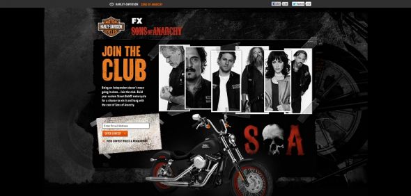 Harley-Davidson Sons of Anarchy Contest Harley-Davidson Sons of Anarchy Contest