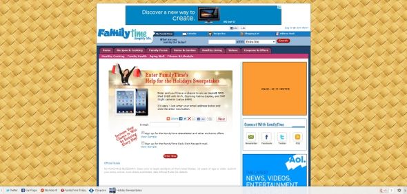 Help for the Holidays Sweepstakes Help for the Holidays Sweepstakes