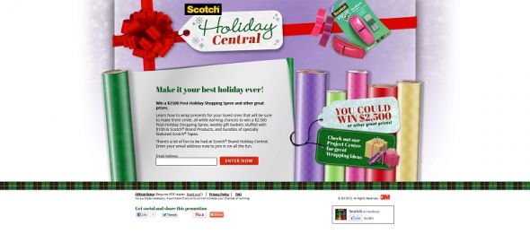 2012 Scotch Brand Holiday Central Promotion 2012 Scotch Brand Holiday Central Promotion