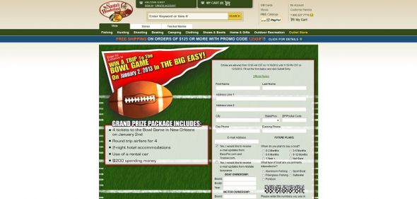 Bass Pro Shops Trip to the Big Game in the Big Easy Sweepstakes Bass Pro Shops Trip to the Big Game in the Big Easy Sweepstakes