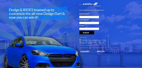 RIDES Customized Dodge Dart Sweepstakes RIDES Customized Dodge Dart Sweepstakes
