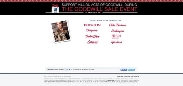 millionactsofgoodwill.com – Bon-Ton Million Acts of Goodwill Instant Win Game & Sweepstakes millionactsofgoodwill.com – Bon-Ton Million Acts of Goodwill Instant Win Game & Sweepstakes