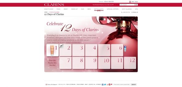 Clarins.com Daily Giveaway Clarins.com Daily Giveaway