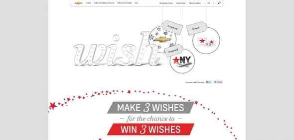 Chevrolet Holiday Wish Machine Sweepstakes Chevrolet Holiday Wish Machine Sweepstakes