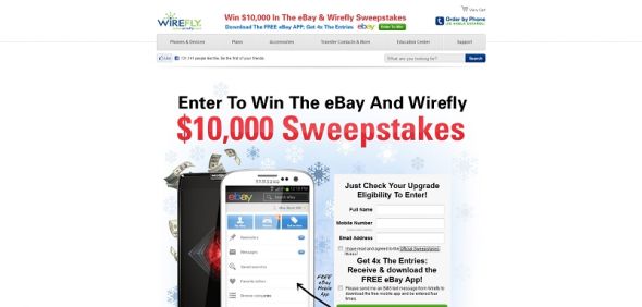 eBay and Wirefly Sweepstakes eBay and Wirefly Sweepstakes