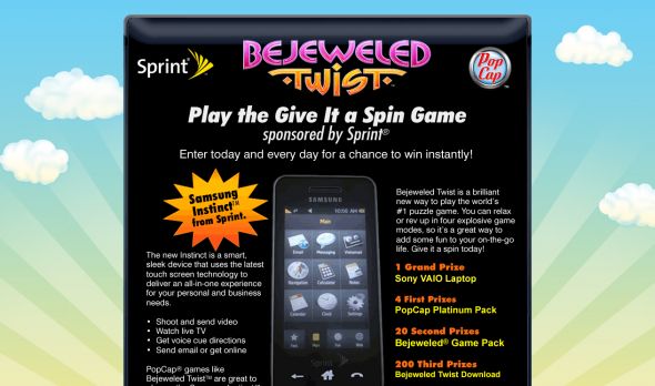 Bejeweled Twist Give It a Spin Game