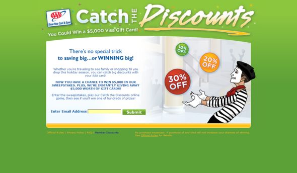 Catch the Discounts Sweepstakes
