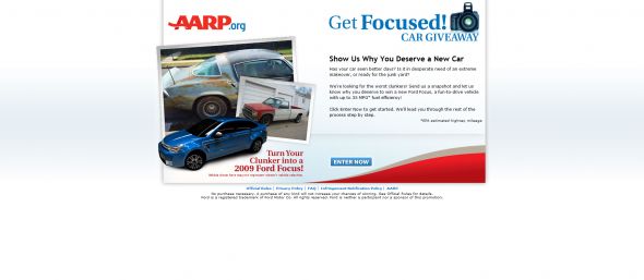 AARP Get Focused Car Giveaway