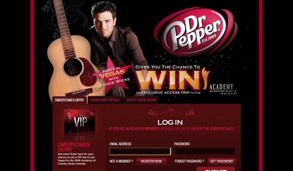 2009 Dr Pepper Academy of Country Music Awards Sweepstakes