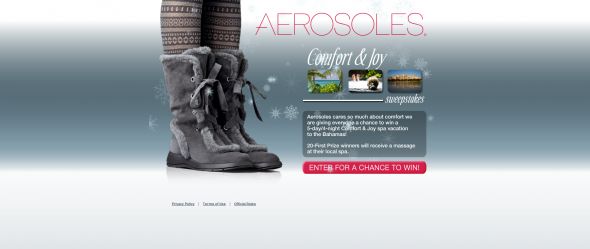 Comfort & Joy Sweepstakes