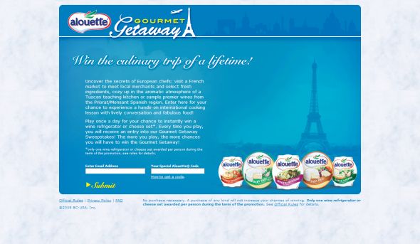 Alouette Gourmet Getaway