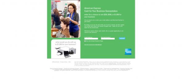 American Express Cash for Your Business Sweepstakes