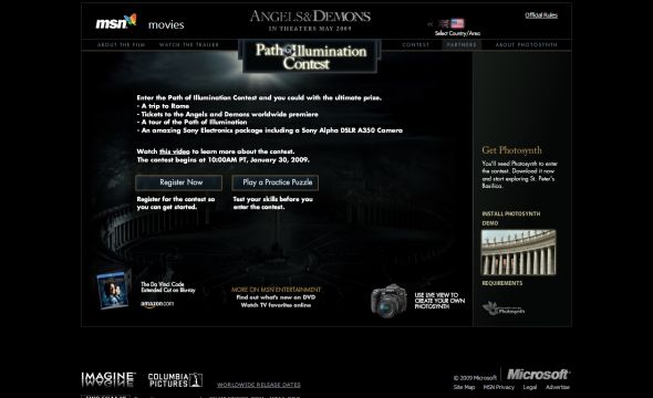 Angels & Demons Path of Illumination Contest