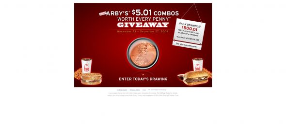 Arby’s $5.01 Combos Worth Every Penny Giveaway