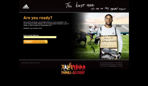adidas Thrill and Destroy Promotion
