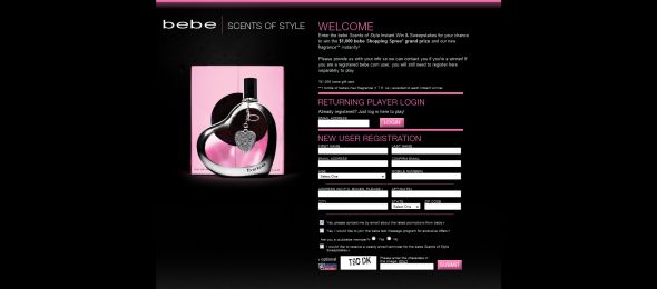 bebe Scents of Style Instant Win & Sweepstakes