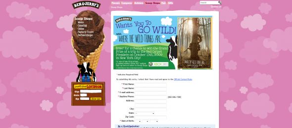 Ben & Jerry’s Wants You To Go Wild Sweepstakes