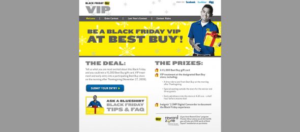 Best Buy Black Friday VIP Contest