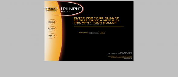 BIC Triumph Sweepstakes
