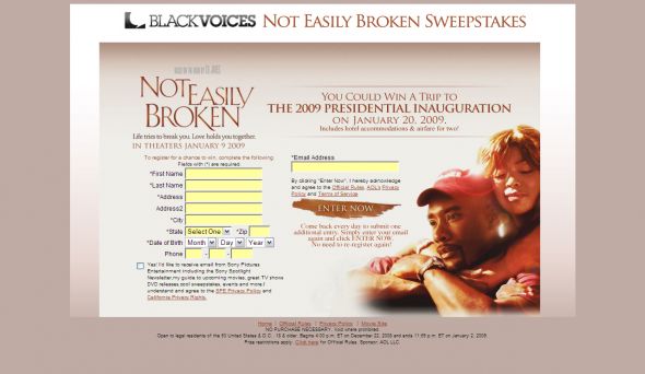Black Voices Not Easily Broken Sweepstakes