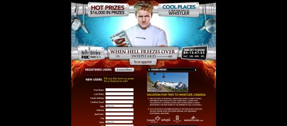 When Hell Freezes Over Sweepstakes