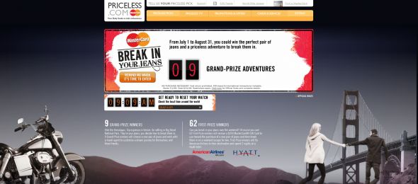 MasterCard Break In Your Jeans Sweepstakes
