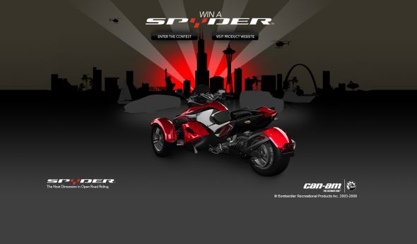 BRP Can-Am Win a Can-Am Spyder Roadster Sweepstakes BRP Can-Am Win a Can-Am Spyder Roadster Sweepstakes