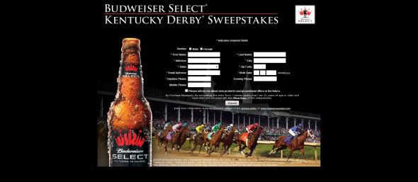 Kentucky Sweepstakes - budweiser select kentucky derby sweepstakes Kentucky Sweepstakes - budweiser select kentucky derby sweepstakes
