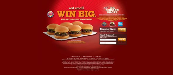 Burger King Burger Shots