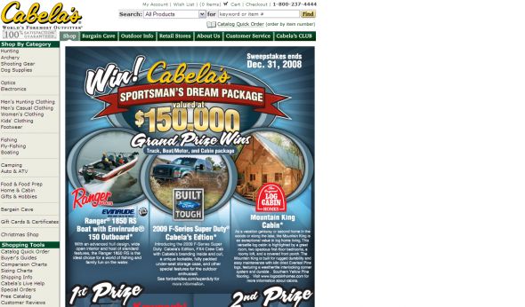 Cabela’s Sportsman’s Dream Sweepstakes