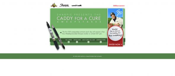 Sanford Sharpie Caddy for a Cure Sweepstakes