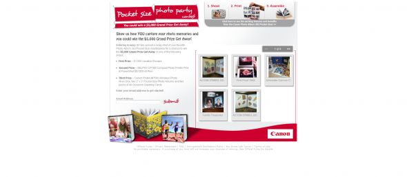 Canon Pocket Size Photo Party Contest