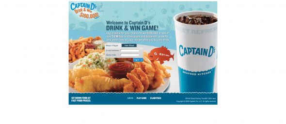 Captain D’s Drink & Win Game Captain D’s Drink & Win Game