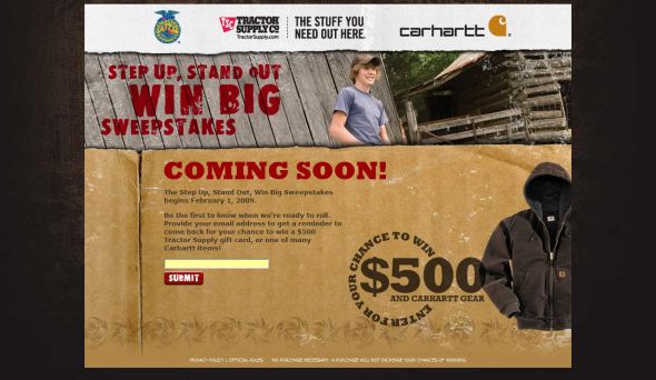 Step Up Stand Out Win Big Sweepstakes