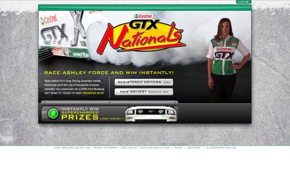 Castrol GTX Nationals Instant Win Game