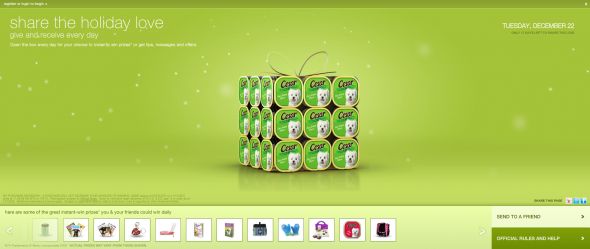 Cesar Share The Holiday Love Instant Win Game And Sweepstakes