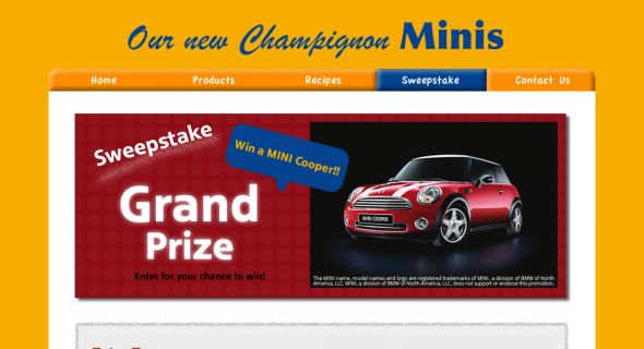 Champignon MINI Sweepstakes