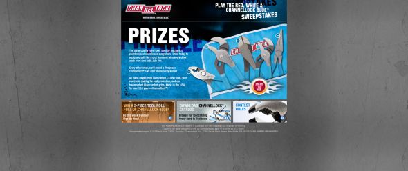 Red, White & Channellock Blue Sweepstakes