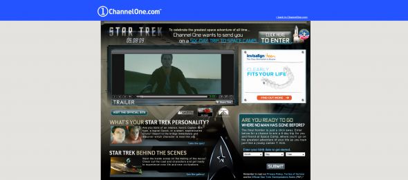 Channel One Star Trek Sweepstakes