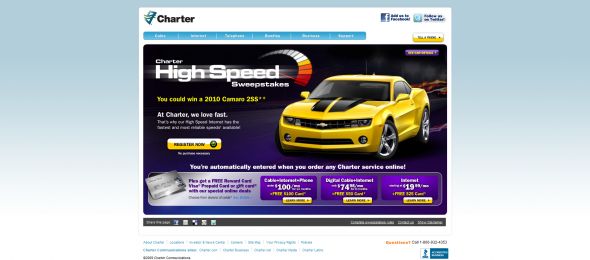 Charter High Speed Sweepstakes