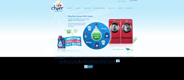 Cheer Instant Win Game and Sweepstakes