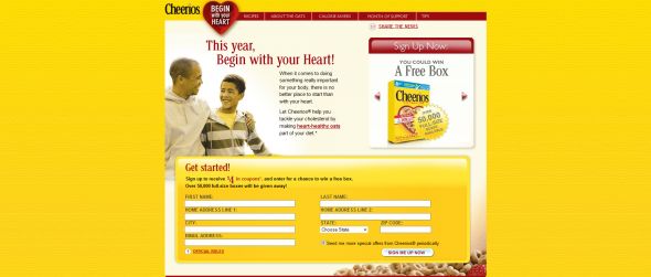 Cheerios Begin with your Heart Sweepstakes