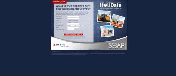 Chemistry.com Holidate Sweepstakes