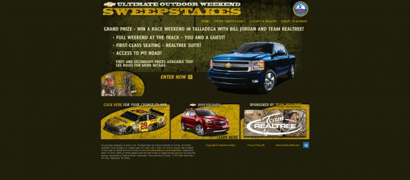 Chevy Ultimate Outdoor Weekend Sweepstakes